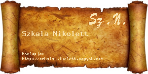 Szkala Nikolett névjegykártya