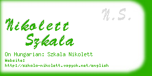 nikolett szkala business card